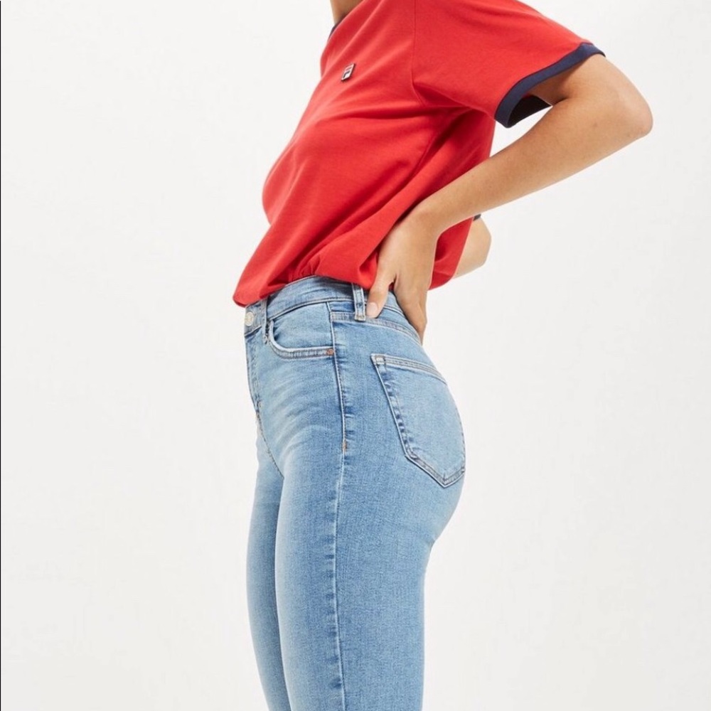 Topshop Moto Light Wash Jamie Jeans